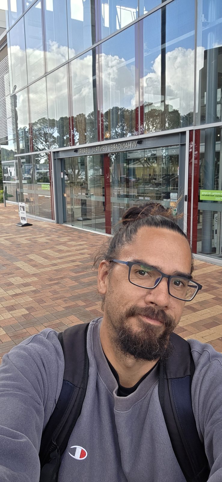 Ara Tika Systems founder outside Whangārei Central Library